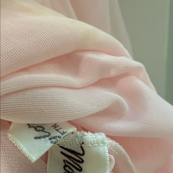 Vintage 2 piece Pink Sheer lingerie set with Floral Lace-Lord and Taylor - Picture 9 of 9